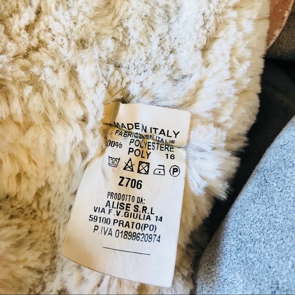 Gray vegan fur cardigan - Picture 5 of 5